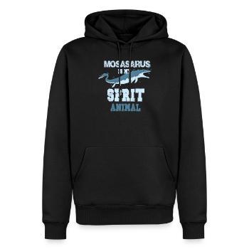 Mosasaurus I Meeresreptiel Kreidezeit Fossilien - Männer Premium Bio Hoodie - Schwarz - Vorne - Nico (187cm)