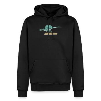 Spinosaurus I Thorn Lizard Cretaceous Fossil - Men’s Premium Organic Hoodie - black - Front - Nico (187cm)