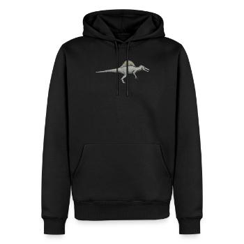 Spinosaurus I Thorn Lizard Cretaceous Fossil - Men’s Premium Organic Hoodie - black - Front - Nico (187cm)