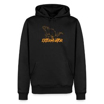 Kammerjäger I Ungeziefer Motiv für - Männer Premium Bio Hoodie - Schwarz - Vorne - Nico (187cm)