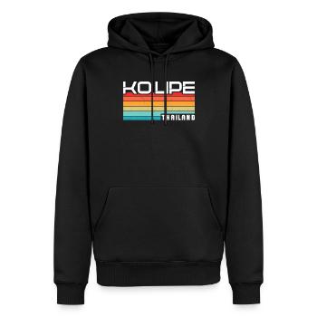 Vintage Thailand Vacation Asia Sunset Ko Lipe - Männer Premium Bio Hoodie - Schwarz - Vorne - Nico (187cm)