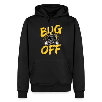 Pest Control Technician Design For - Men’s Premium Organic Hoodie - black - Front - Nico (187cm)