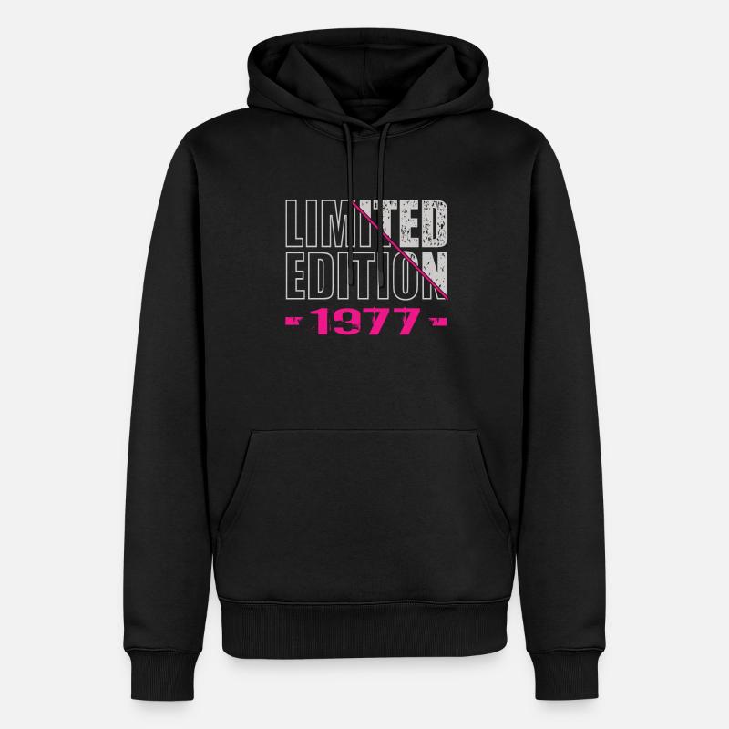 Édition limitée 1977 - Sweat à capuche Premium bio Homme - noir