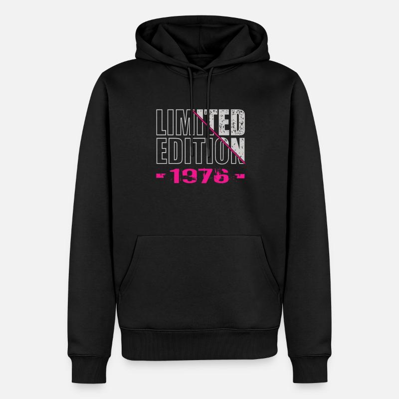 Édition limitée 1976 - Sweat à capuche Premium bio Homme - noir
