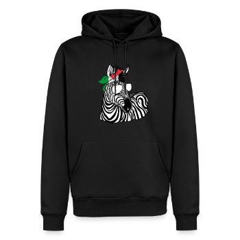 Palestina Dono Gratis Palestina Striscia di Gaza - Felpa con cappuccio ecologica premium da uomo - nero - Fronte - Nico (187cm)