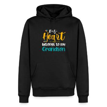 Tshirt autistique Autimus Cadeau Asperger Enfants - Sweat à capuche Premium bio Homme - noir - Devant - Nico (187cm)