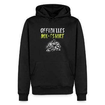 Motocross Geschenk Für Enduro Supermoto Dirt Bike - Männer Premium Bio Hoodie - Schwarz - Vorne - Nico (187cm)