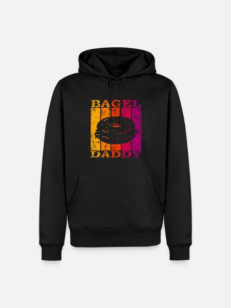 Bagel Daddy - Men’s Premium Organic Hoodie - black