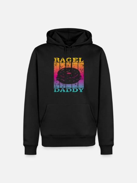 Bagel Daddy - Men’s Premium Organic Hoodie - black
