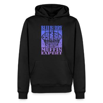 Blueberry Muffin Expert - Männer Premium Bio Hoodie - Schwarz - Vorne - Nico (187cm)