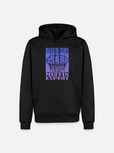 Blueberry Muffin Expert - Men’s Premium Organic Hoodie - black