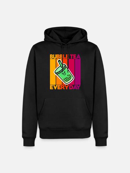 Bubble Tea Everyday - Men’s Premium Organic Hoodie - black