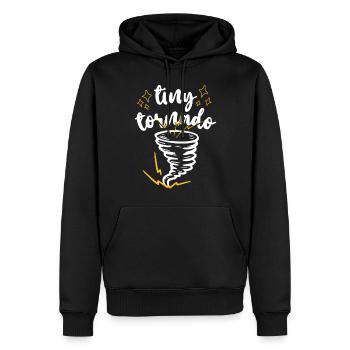Météorologie des ouragans Storm Chaser - Sweat à capuche Premium bio Homme - noir - Devant - Nico (187cm)