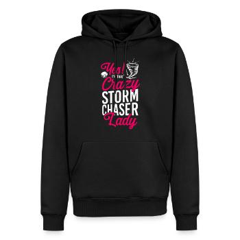 Storm Chaser Hurricane Meteorology - Männer Premium Bio Hoodie - Schwarz - Vorne - Nico (187cm)