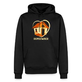 Hauseigentümer Hausherr Hausbesitzer Haus - Männer Premium Bio Hoodie - Schwarz - Vorne - Nico (187cm)