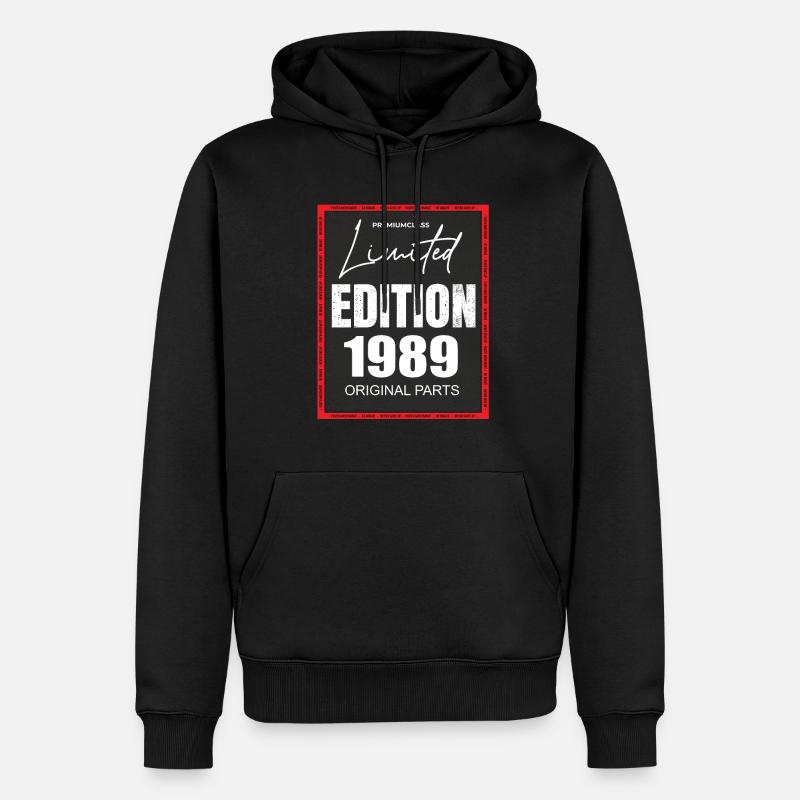 Édition limitée 1989 - Sweat à capuche Premium bio Homme - noir