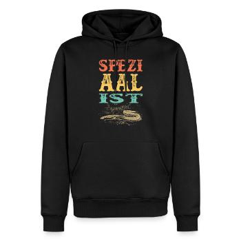 Lustige Angler Geschenke Spezialist Aal Angeln - Männer Premium Bio Hoodie - Schwarz - Vorne - Nico (187cm)