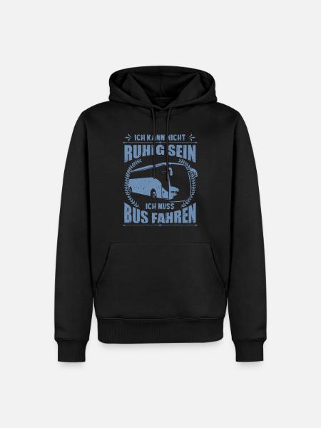 Busfahrer Geschenkideen ich kann - Männer Premium Bio Hoodie - Schwarz