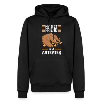 Ameisenbär ist mein Freund Ameisenfresser - Männer Premium Bio Hoodie - Schwarz - Vorne - Nico (187cm)