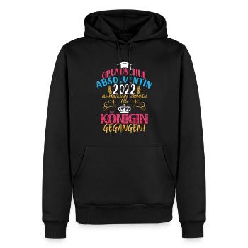 Grundschul Absolventin Abschluss Grundschule - Männer Premium Bio Hoodie - Schwarz - Vorne - Nico (187cm)