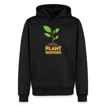 Plantes Whisperer Jardinier Jardin de plantes - Sweat à capuche Premium bio Homme - noir - Devant - Nico (187cm)