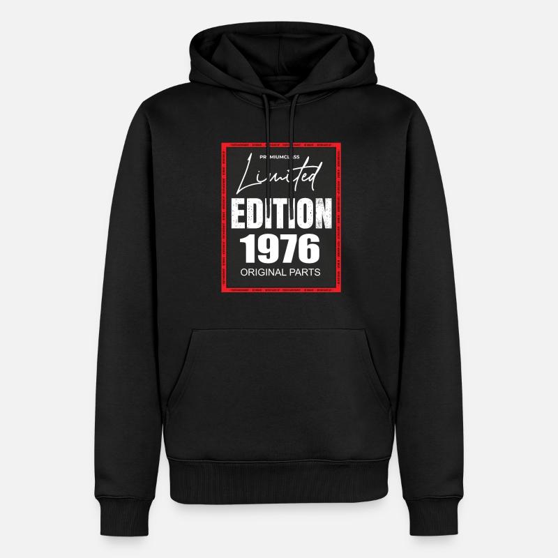 Édition limitée 1976 - Sweat à capuche Premium bio Homme - noir