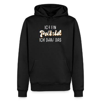 Polizist - Männer Premium Bio Hoodie - Schwarz - Vorne - Nico (187cm)