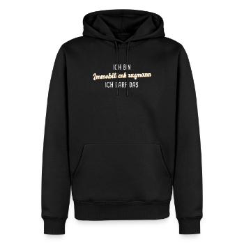 Immobilienkaufmann - Männer Premium Bio Hoodie - Schwarz - Vorne - Nico (187cm)
