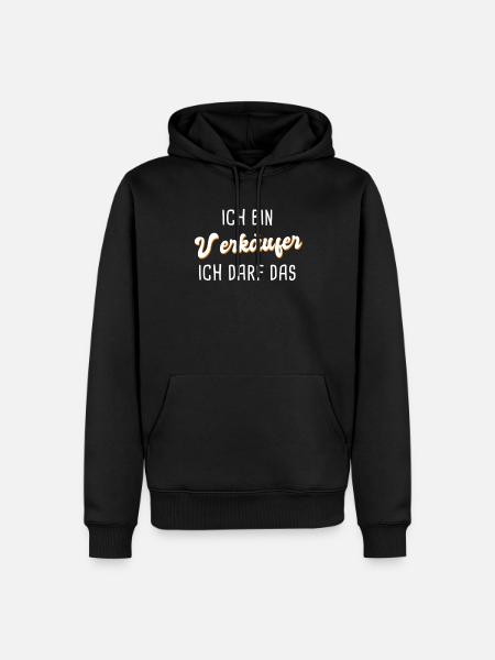 Verkäufer - Männer Premium Bio Hoodie - Schwarz