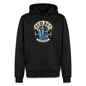 Expert en géologie Géologie Étudiant Géologue Profession - Sweat à capuche Premium bio Homme - noir - Devant - Nico (187cm)