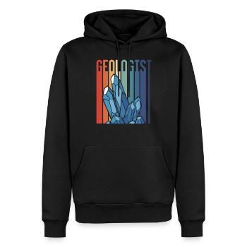 Géologue Professeur de géologie Géologie Étudiant en géologie - Sweat à capuche Premium bio Homme - noir - Devant - Nico (187cm)