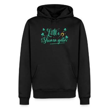 Little Schenanigator Irlandais Irlandais Irlande Gaélique - Sweat à capuche Premium bio Homme - noir - Devant - Nico (187cm)