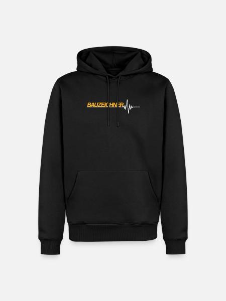 Bauzeichner - Männer Premium Bio Hoodie - Schwarz