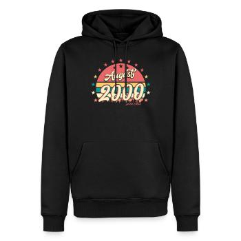 Bester Geburtsmonat August 2000 - Männer Premium Bio Hoodie - Schwarz - Vorne - Nico (187cm)