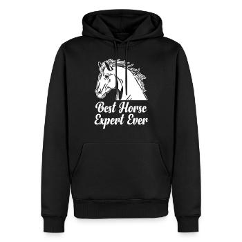 Bester Pferdeexperte Aller Zeiten Pferd Reiten - Männer Premium Bio Hoodie - Schwarz - Vorne - Nico (187cm)
