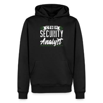 Cybersecurity Analyst Hacker IT Security Hack - Men’s Premium Organic Hoodie - black - Front - Nico (187cm)