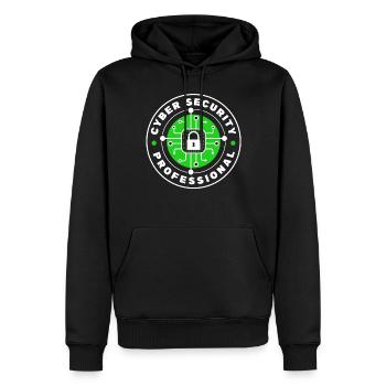 Piratage de pirates informatiques professionnels de la cybersécurité - Sweat à capuche Premium bio Homme - noir - Devant - Nico (187cm)