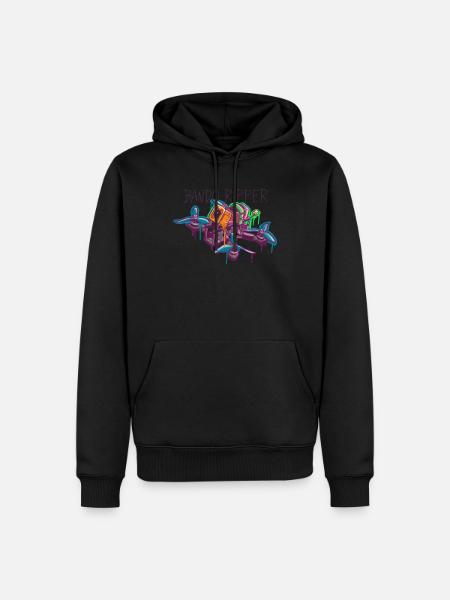 Fpv Freestyle Pilot UAV Racing Quadcopter Design - Männer Premium Bio Hoodie - Schwarz