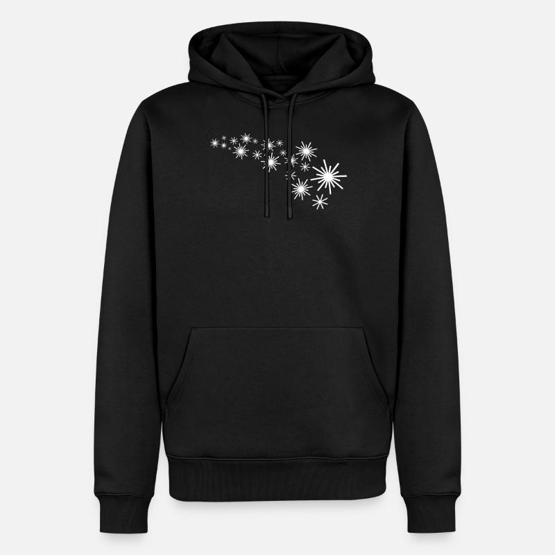 Sternenflotte Weiss - Männer Premium Bio Hoodie - Schwarz