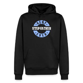Bester Stiefvater Aller Zeiten Stiefpapa Stepdad - Männer Premium Bio Hoodie - Schwarz - Vorne - Nico (187cm)