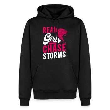 Storm Chaser Hurricane Meteorology - Männer Premium Bio Hoodie - Schwarz - Vorne - Nico (187cm)