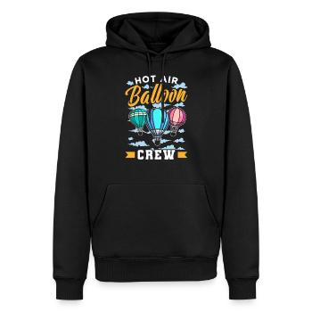 Heißluftballon Besatzung Ballonfahrer Ballonflug - Männer Premium Bio Hoodie - Schwarz - Vorne - Nico (187cm)