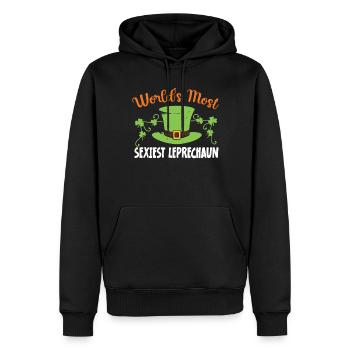 Le leprechaun le plus sexy du monde Irlande irlandaise - Sweat à capuche Premium bio Homme - noir - Devant - Nico (187cm)