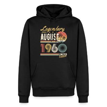 Légendaire depuis août 1960 Édition limitée - Sweat à capuche Premium bio Homme - noir - Devant - Nico (187cm)