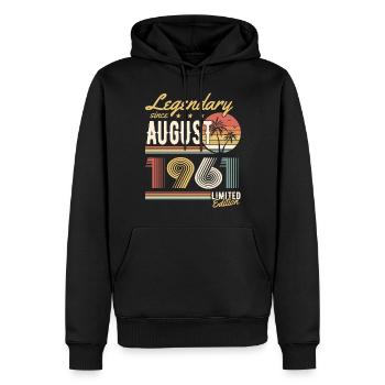 Legendary Since August 1961 Limited Edition - Männer Premium Bio Hoodie - Schwarz - Vorne - Nico (187cm)