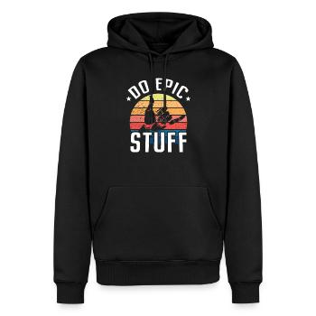 Do Epic Stuff Surfer Surfing Shaka Windsurfer Surf - Männer Premium Bio Hoodie - Schwarz - Vorne - Nico (187cm)