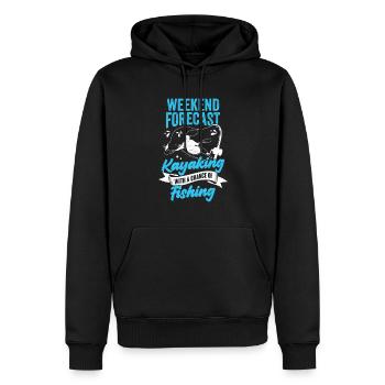 Kayak Kayak Pêche Kayaker Cadeau - Sweat à capuche Premium bio Homme - noir - Devant - Nico (187cm)