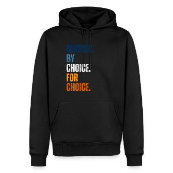 Mother By Choice For Choice Feministin - Männer Premium Bio Hoodie - Schwarz - Vorne - Nico (187cm)
