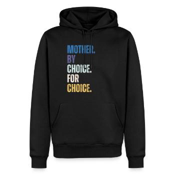 Mother By Choice For Choice Feministin - Männer Premium Bio Hoodie - Schwarz - Vorne - Nico (187cm)
