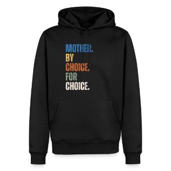 Mother By Choice For Choice Feministin - Männer Premium Bio Hoodie - Schwarz - Vorne - Nico (187cm)